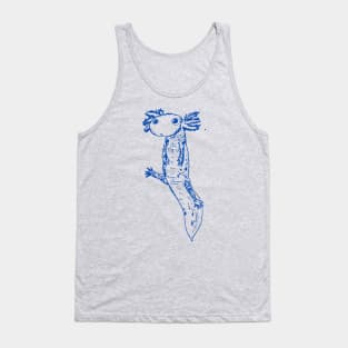 Axolotl - Blue Tank Top